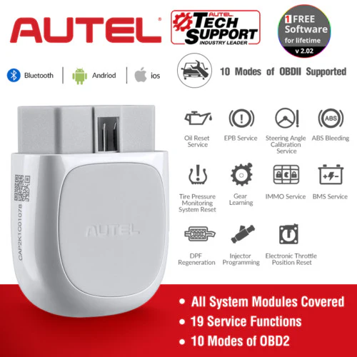 Autel AP200 retail package and adapter image