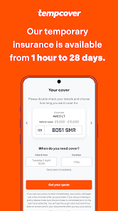 Tempcover app image for Temp Cover short-term car insurance review